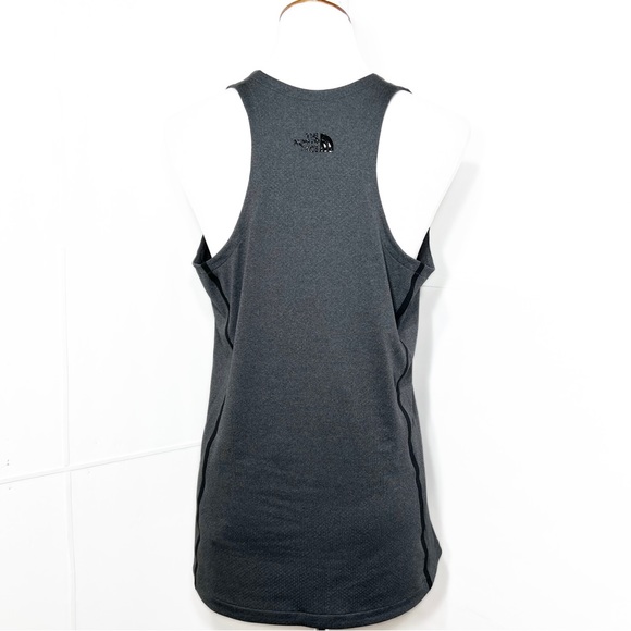 The North Face Gray Racerback Dry Fit Knit Athletic Tank Top - Picture 3 of 8